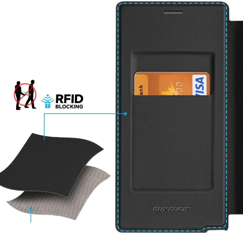 Dux Ducis Skin X Pro Samsung S24 Ultra Hoesje MagSafe Book Case Zwart afbeelding 5