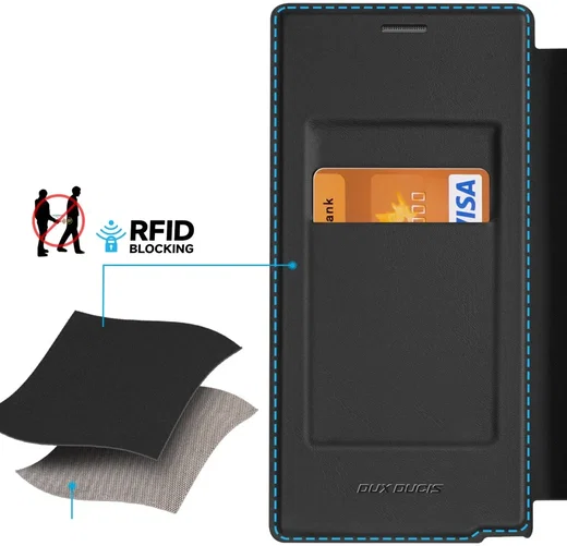 Dux Ducis Skin X Pro Samsung S24 Ultra Hoesje MagSafe Book Case Zwart afbeelding 5