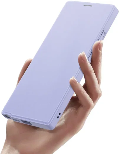 Dux Ducis Skin X Pro Samsung S24 Ultra Hoesje MagSafe Book Case Paars afbeelding 9