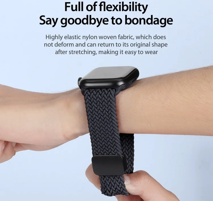 Dux Ducis Mixture Pro - Apple Watch Bandje - 42/44/45/46/49MM - Zwart afbeelding 5