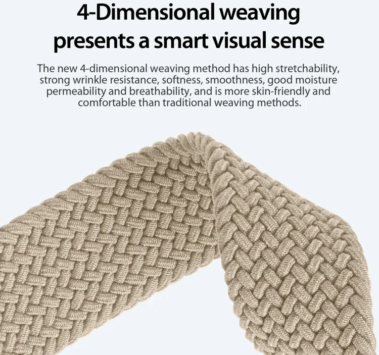 Dux Ducis Mixture Pro Strap - Universeel Smartwatch Bandje 20MM - Beige afbeelding 6