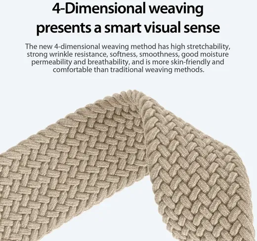 Dux Ducis Mixture Pro Strap - Universeel Smartwatch Bandje 20MM - Beige afbeelding 6