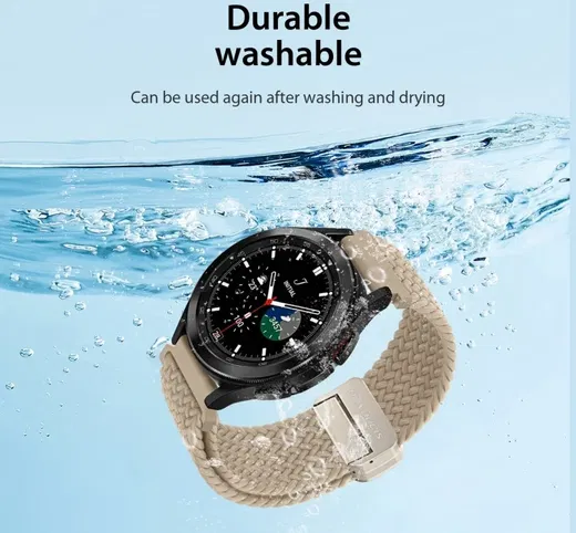 Dux Ducis Mixture Pro Strap - Universeel Smartwatch Bandje 20MM - Beige afbeelding 7