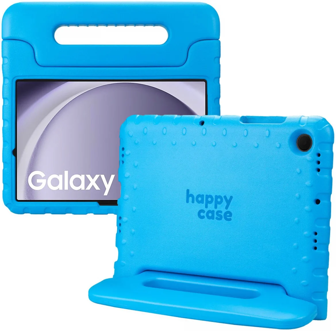 HappyCase Samsung Galaxy Tab A11 / Tab A9 Kinder Tablethoes met Handvat Blauw afbeelding 1