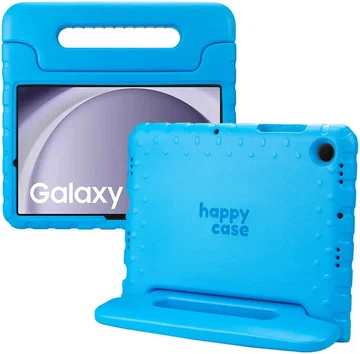HappyCase Samsung Galaxy Tab A11 / Tab A9 Kinder Tablethoes met Handvat Blauw