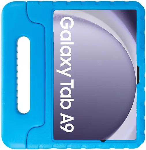 HappyCase Samsung Galaxy Tab A11 / Tab A9 Kinder Tablethoes met Handvat Blauw afbeelding 2
