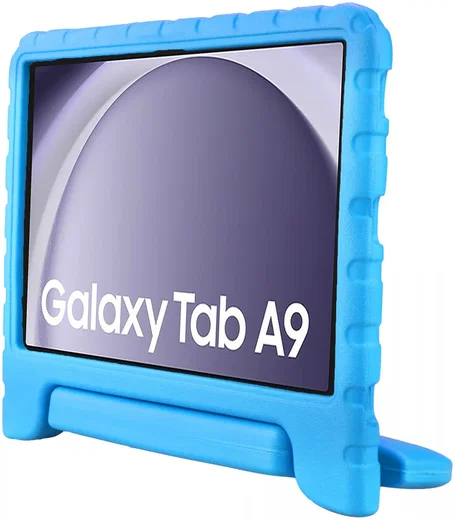 HappyCase Samsung Galaxy Tab A11 / Tab A9 Kinder Tablethoes met Handvat Blauw afbeelding 8