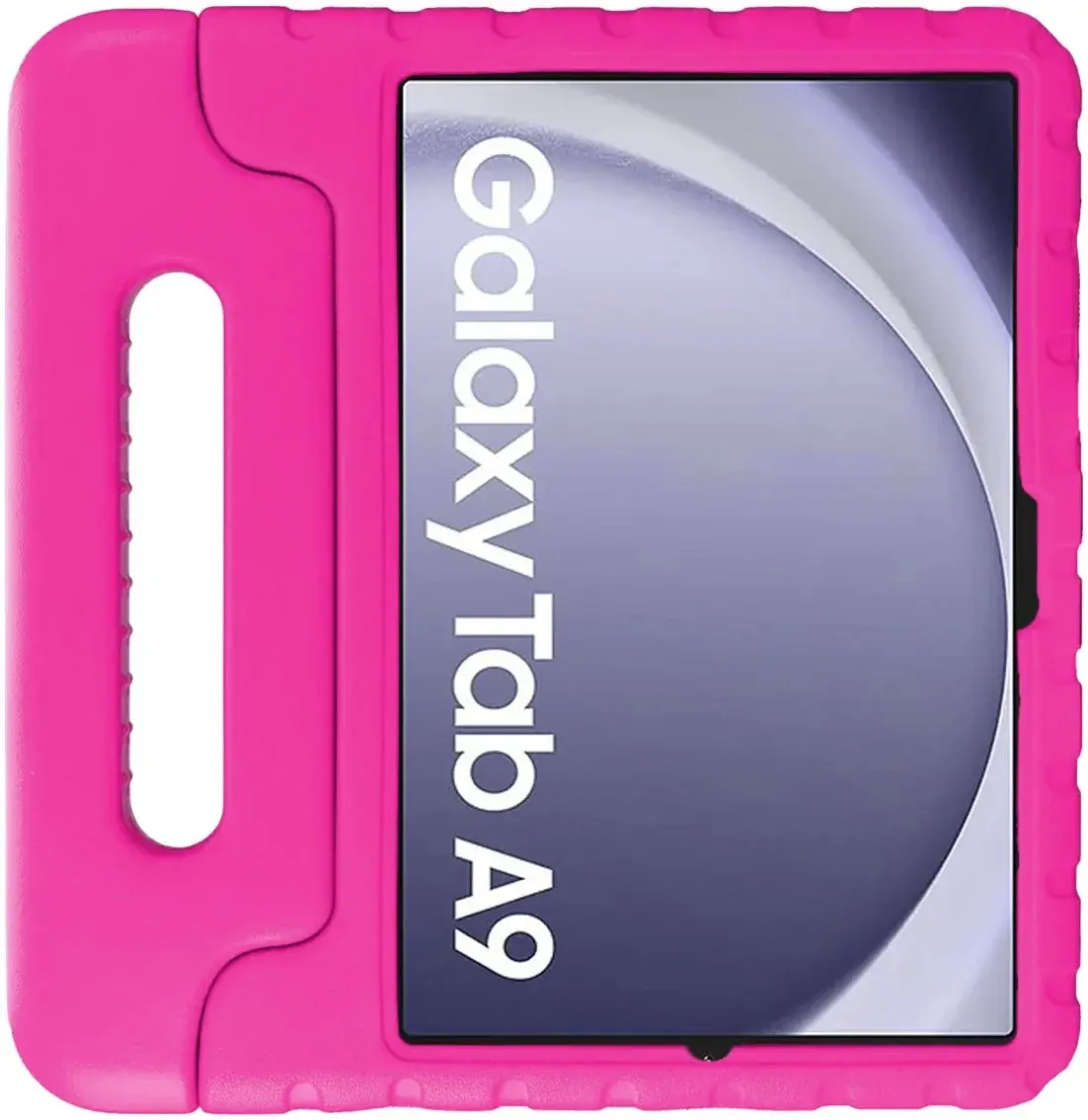HappyCase Samsung Galaxy Tab A11 / Tab A9 Kinder Tablethoes met Handvat Roze afbeelding 2