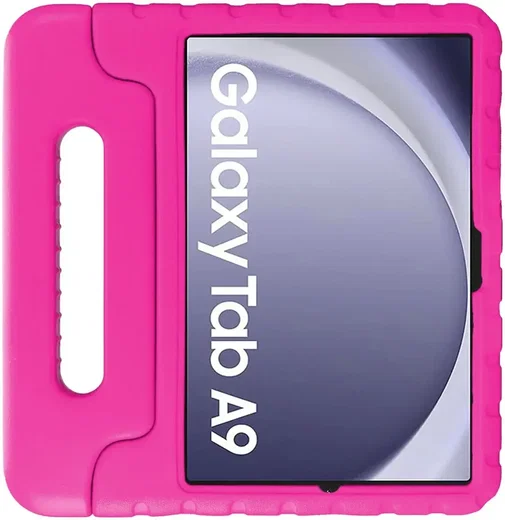HappyCase Samsung Galaxy Tab A11 / Tab A9 Kinder Tablethoes met Handvat Roze afbeelding 2