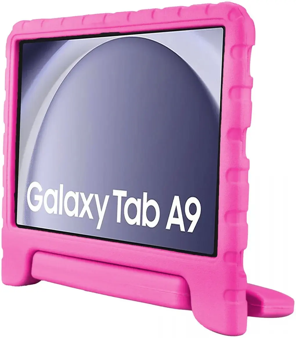 HappyCase Samsung Galaxy Tab A11 / Tab A9 Kinder Tablethoes met Handvat Roze afbeelding 9