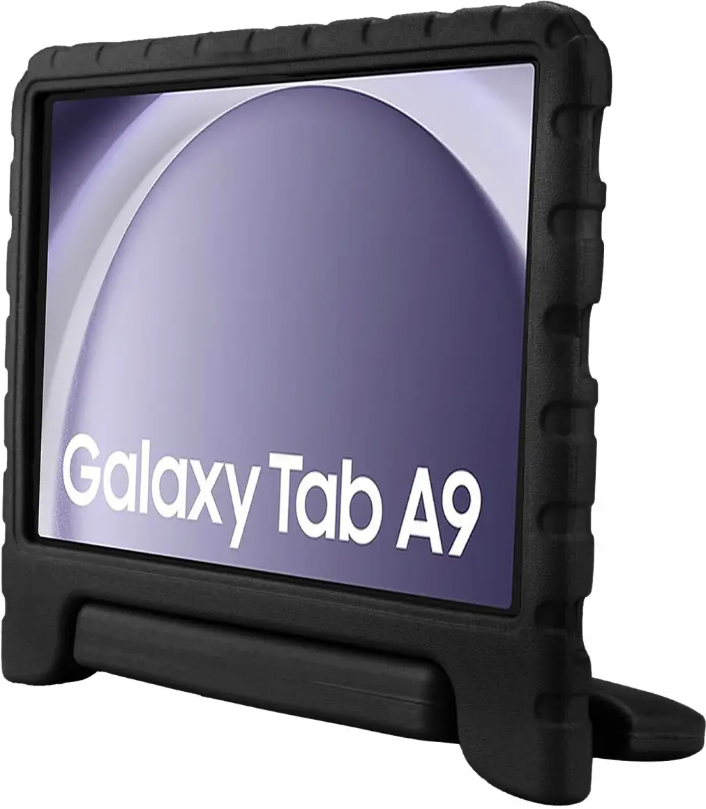 HappyCase Samsung Galaxy Tab A11 / Tab A9 Kinder Tablethoes met Handvat Zwart afbeelding 9