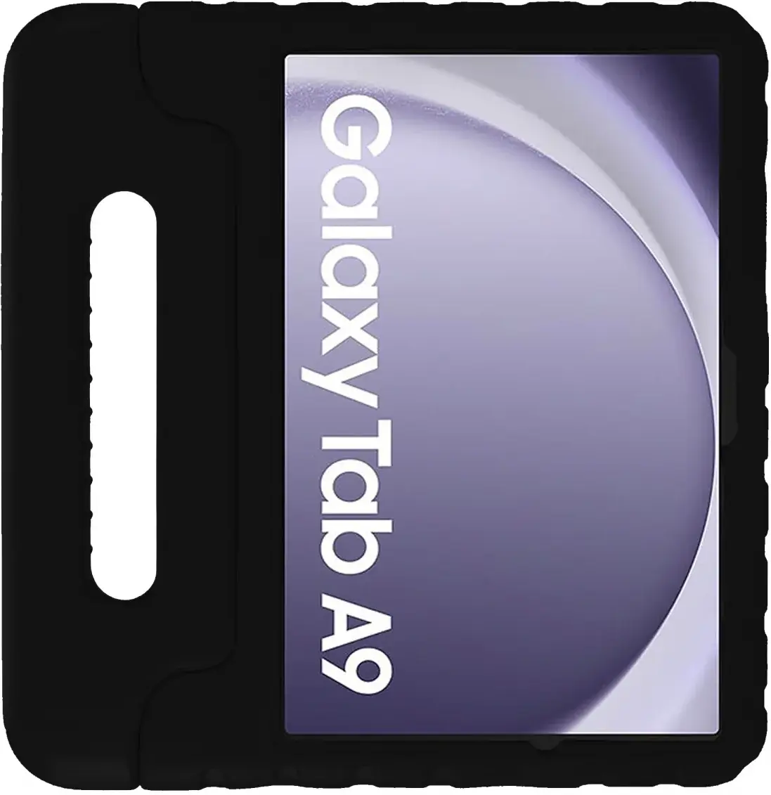 HappyCase Samsung Galaxy Tab A11 / Tab A9 Kinder Tablethoes met Handvat Zwart afbeelding 2