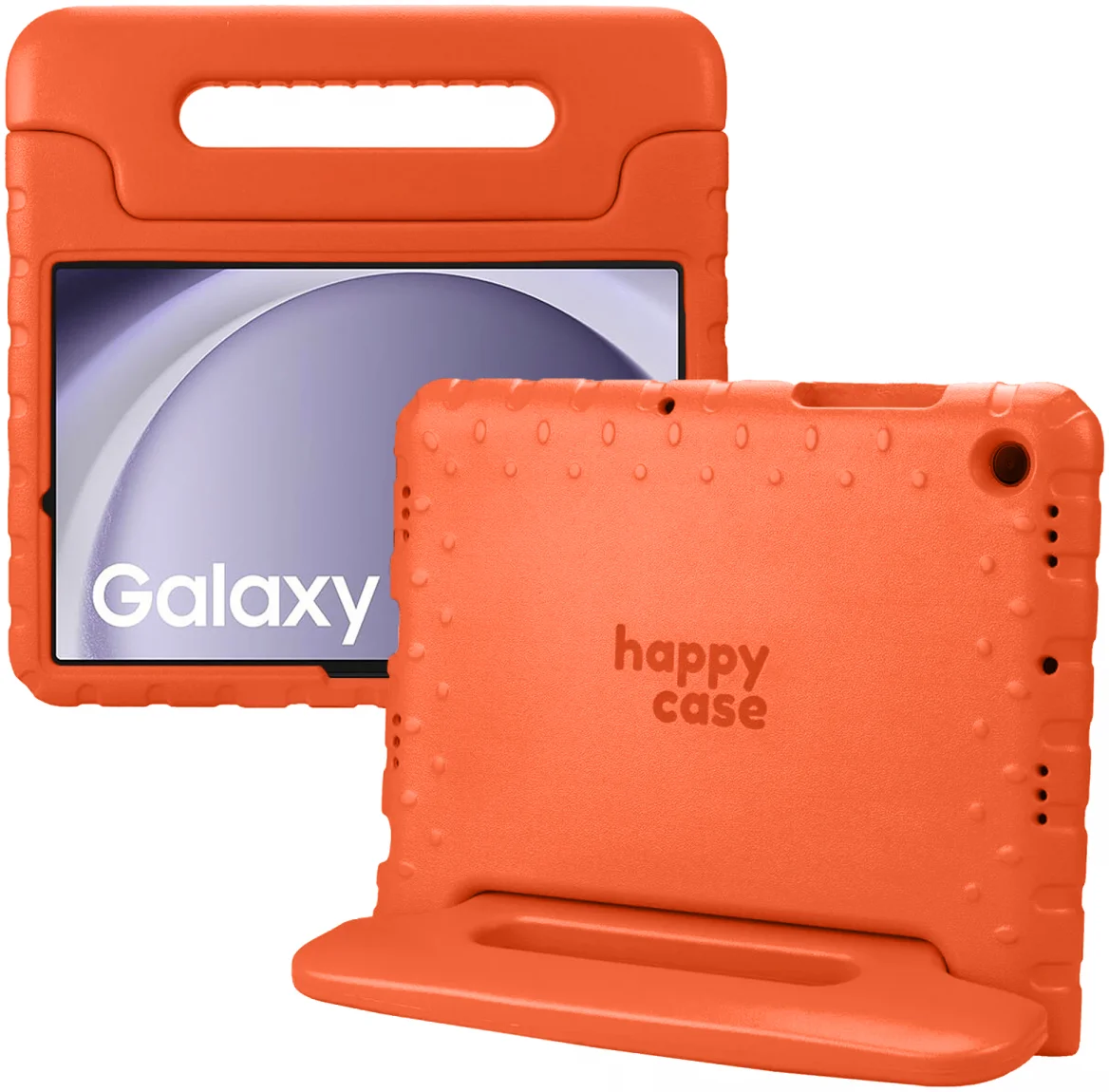 HappyCase Samsung Galaxy Tab A11 / Tab A9 Kinder Tablethoes met Handvat Oranje afbeelding 1