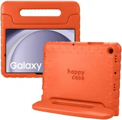 HappyCase Samsung Galaxy Tab A11 / Tab A9 Kinder Tablethoes met Handvat Oranje afbeelding