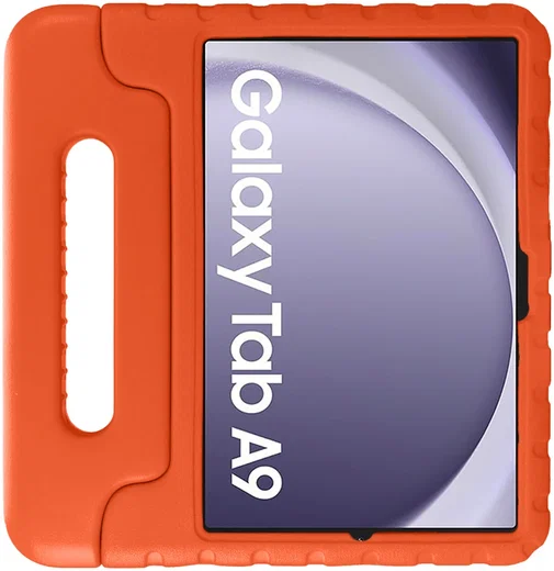 HappyCase Samsung Galaxy Tab A11 / Tab A9 Kinder Tablethoes met Handvat Oranje afbeelding 2