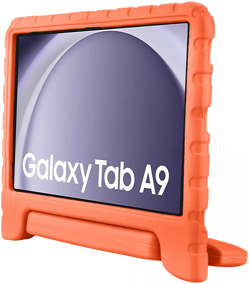 HappyCase Samsung Galaxy Tab A11 / Tab A9 Kinder Tablethoes met Handvat Oranje afbeelding 9