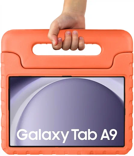HappyCase Samsung Galaxy Tab A11 / Tab A9 Kinder Tablethoes met Handvat Oranje afbeelding 10