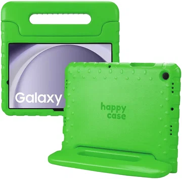 HappyCase Samsung Galaxy Tab A11 / Tab A9 Kinder Tablethoes met Handvat Groen