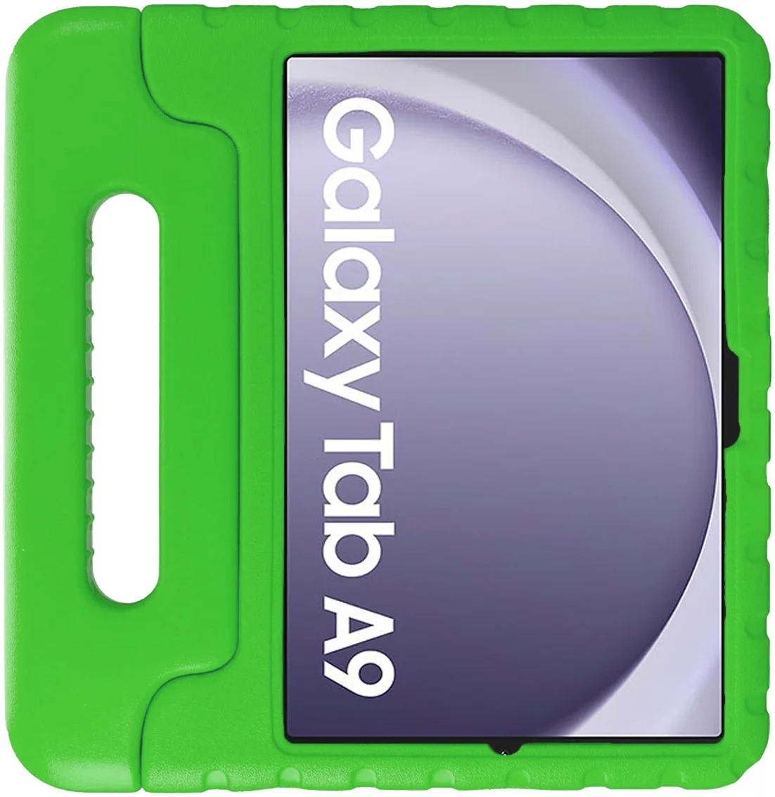 HappyCase Samsung Galaxy Tab A11 / Tab A9 Kinder Tablethoes met Handvat Groen afbeelding 2