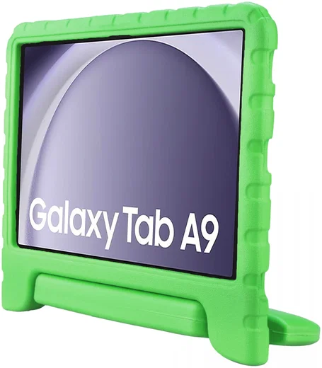 HappyCase Samsung Galaxy Tab A11 / Tab A9 Kinder Tablethoes met Handvat Groen afbeelding 9