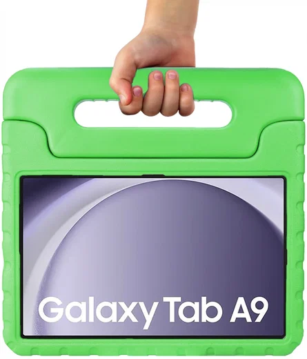HappyCase Samsung Galaxy Tab A11 / Tab A9 Kinder Tablethoes met Handvat Groen afbeelding 10