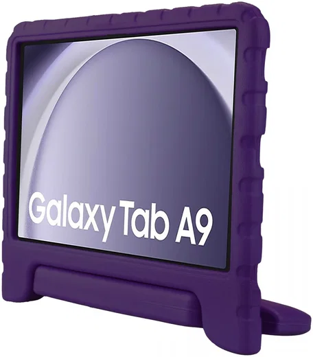 HappyCase Samsung Galaxy Tab A11 / Tab A9 Kinder Tablethoes met Handvat Paars afbeelding 9