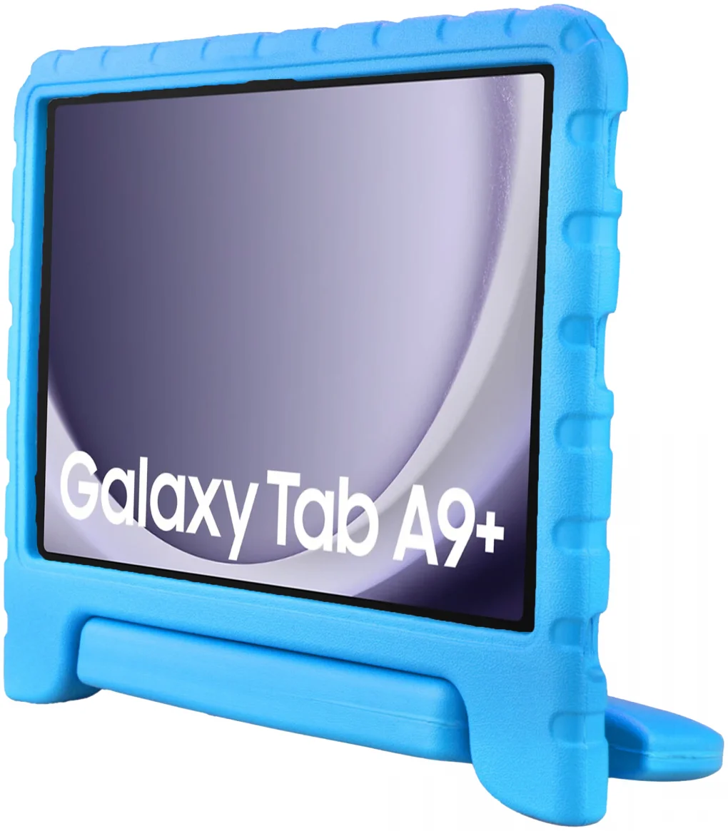 HappyCase Samsung Tab A11 Plus / Tab A9 Plus Kinder Tablethoes Handvat Blauw afbeelding 10
