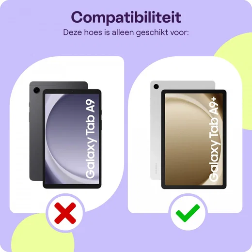 HappyCase Samsung Tab A11 Plus / Tab A9 Plus Kinder Tablethoes Handvat Roze afbeelding 14