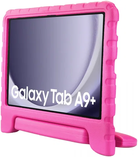 HappyCase Samsung Tab A11 Plus / Tab A9 Plus Kinder Tablethoes Handvat Roze afbeelding 10