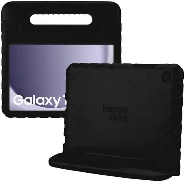 HappyCase Samsung Tab A11 Plus / Tab A9 Plus Kinder Tablethoes Handvat Zwart
