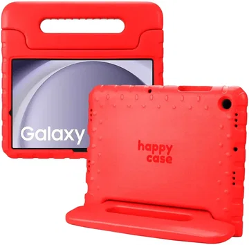 HappyCase Samsung Tab A11 Plus / Tab A9 Plus Kinder Tablethoes Handvat Rood