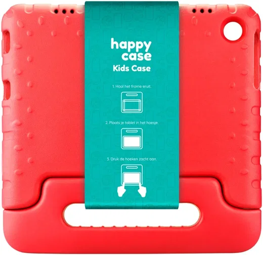 HappyCase Samsung Tab A11 Plus / Tab A9 Plus Kinder Tablethoes Handvat Rood afbeelding 11