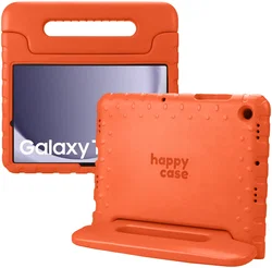 HappyCase Samsung Tab A11 Plus / Tab A9 Plus Kinder Tablethoes Handvat Oranje afbeelding