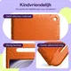 HappyCase Samsung Tab A11 Plus / Tab A9 Plus Kinder Tablethoes Handvat Oranje afbeelding 4