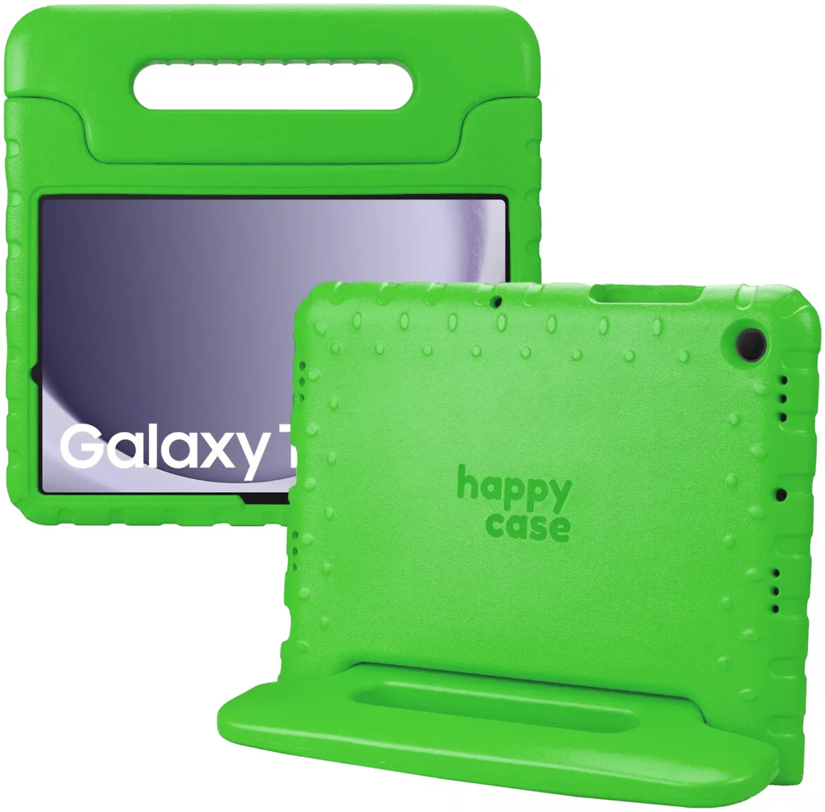 HappyCase Samsung Tab A11 Plus / Tab A9 Plus Kinder Tablethoes Handvat Groen afbeelding 1
