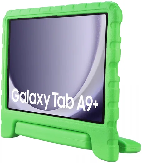 HappyCase Samsung Tab A11 Plus / Tab A9 Plus Kinder Tablethoes Handvat Groen afbeelding 10