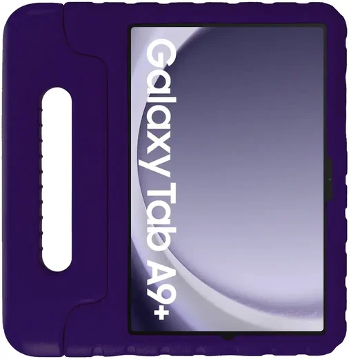 HappyCase Samsung Tab A11 Plus / Tab A9 Plus Kinder Tablethoes Handvat Paars afbeelding 2
