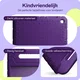 HappyCase Samsung Tab A11 Plus / Tab A9 Plus Kinder Tablethoes Handvat Paars afbeelding 4