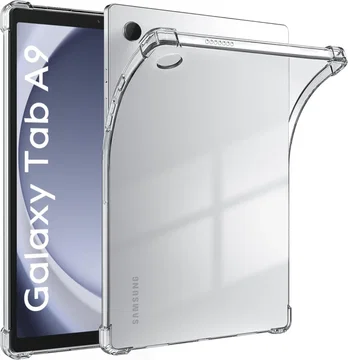 Samsung Galaxy Tab A9 Hoes Schokbestendige TPU Back Cover Transparant