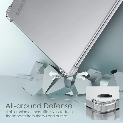 Samsung Galaxy Tab A9 Hoes Schokbestendige TPU Back Cover Transparant afbeelding 4