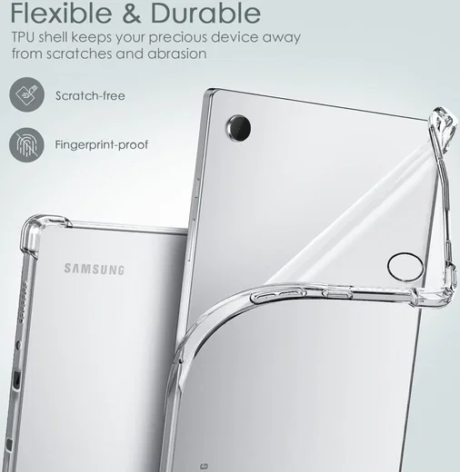 Samsung Galaxy Tab A9 Hoes Schokbestendige TPU Back Cover Transparant afbeelding 6