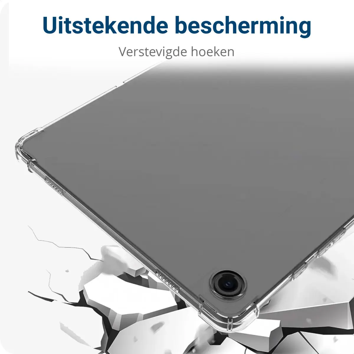 Samsung Galaxy Tab A9 Plus Hoes Schokbestendig TPU Transparant afbeelding 3