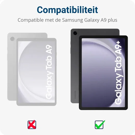 Samsung Galaxy Tab A9 Plus Hoes Schokbestendig TPU Transparant afbeelding 5