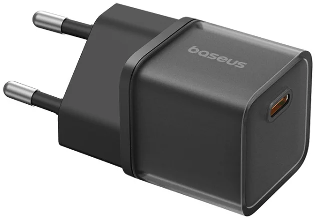 Baseus GaN5S USB-C Snellader 20W Power Delivery Adapter Zwart afbeelding 1