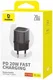 Baseus GaN5S USB-C Snellader 20W Power Delivery Adapter Zwart afbeelding 12