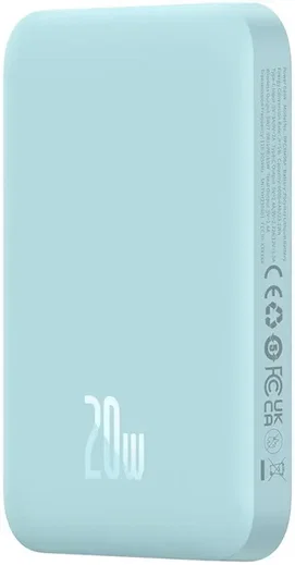 Baseus Mini 6.000 mAh Powerbank Compact met MagSafe Blauw 20W afbeelding 8