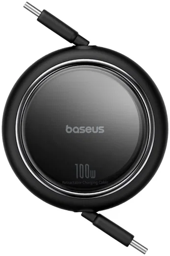 Baseus Free2Draw Oprolbare USB-C naar USB-C Kabel 100W PD 1M Zwart afbeelding 6