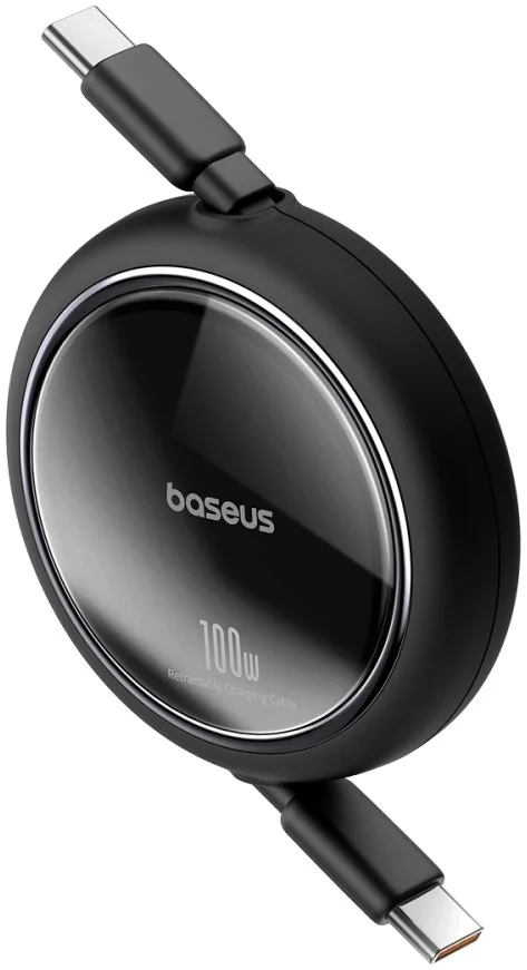 Baseus Free2Draw Oprolbare USB-C naar USB-C Kabel 100W PD 1M Zwart afbeelding 7