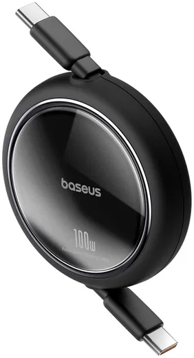 Baseus Free2Draw Oprolbare USB-C naar USB-C Kabel 100W PD 1M Zwart afbeelding 7