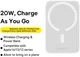 Baseus Mini 6.000 mAh Powerbank Compact met MagSafe Wit 20W afbeelding 3